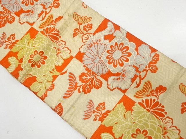Japanese Kimono / Antique / Hanhaba Obi Combined weave